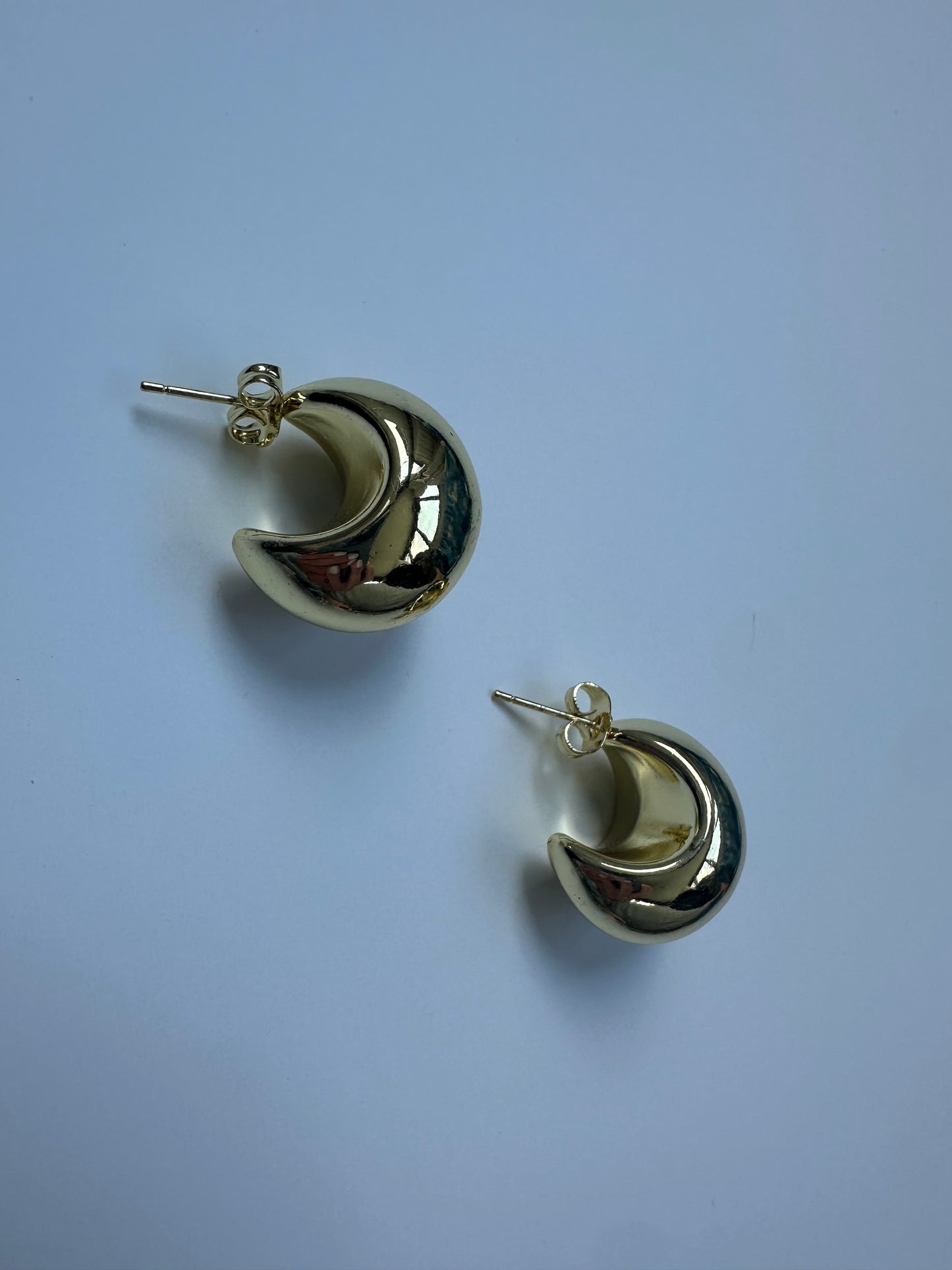 Thick Dome Drop Earrings