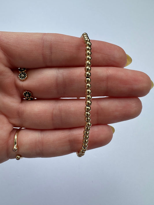 Small Gold Beaded Bracelet