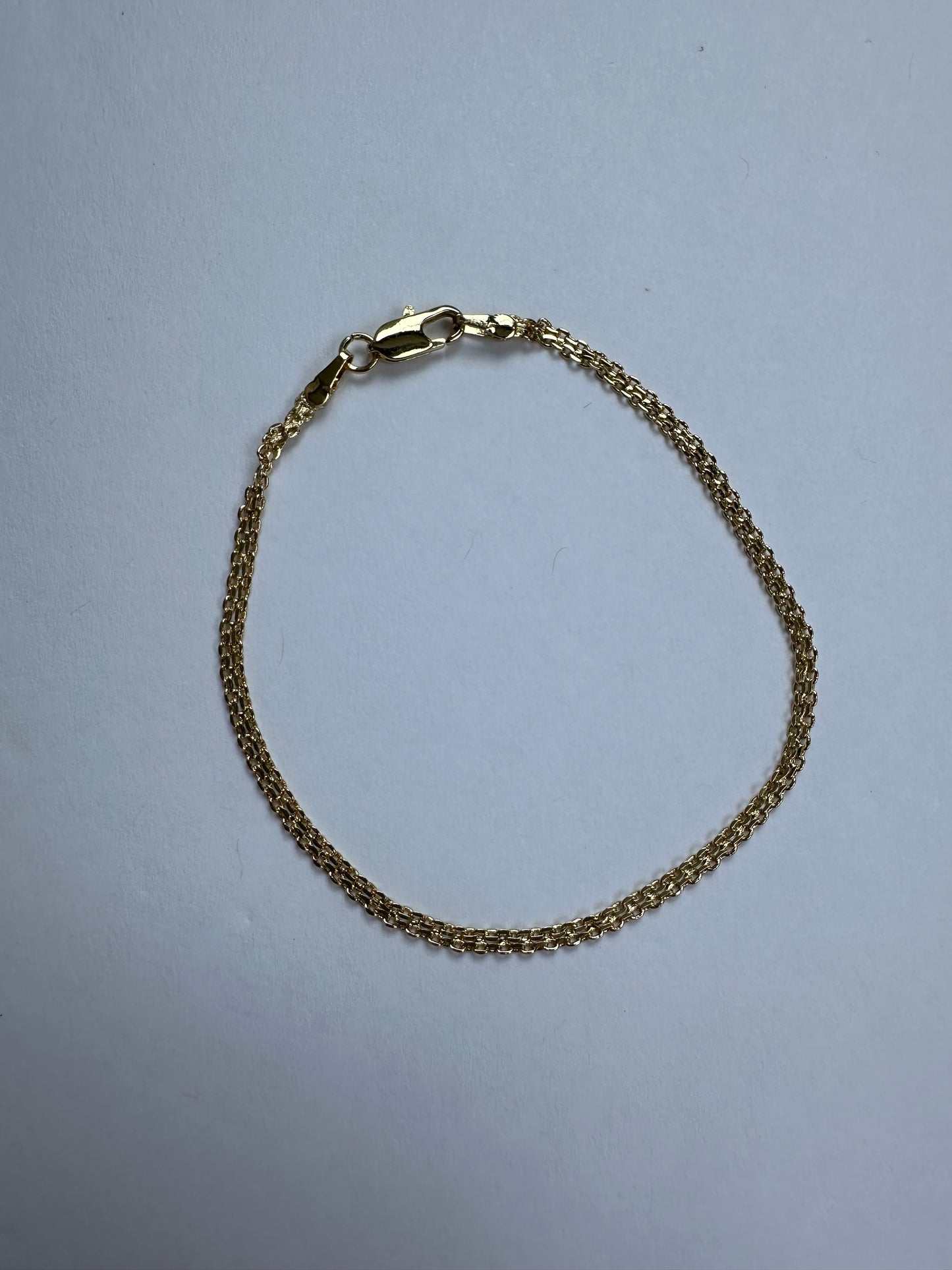 Double Cable Link Bracelet