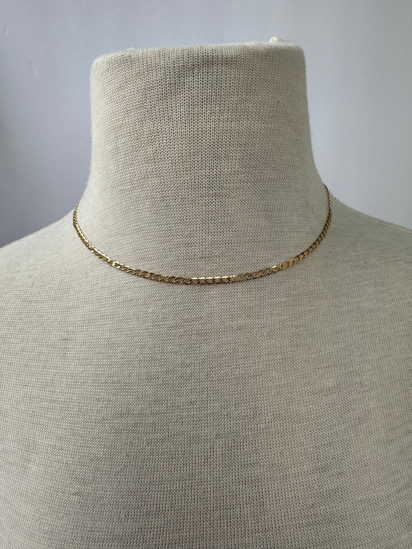 Mini Curb Chain Necklace