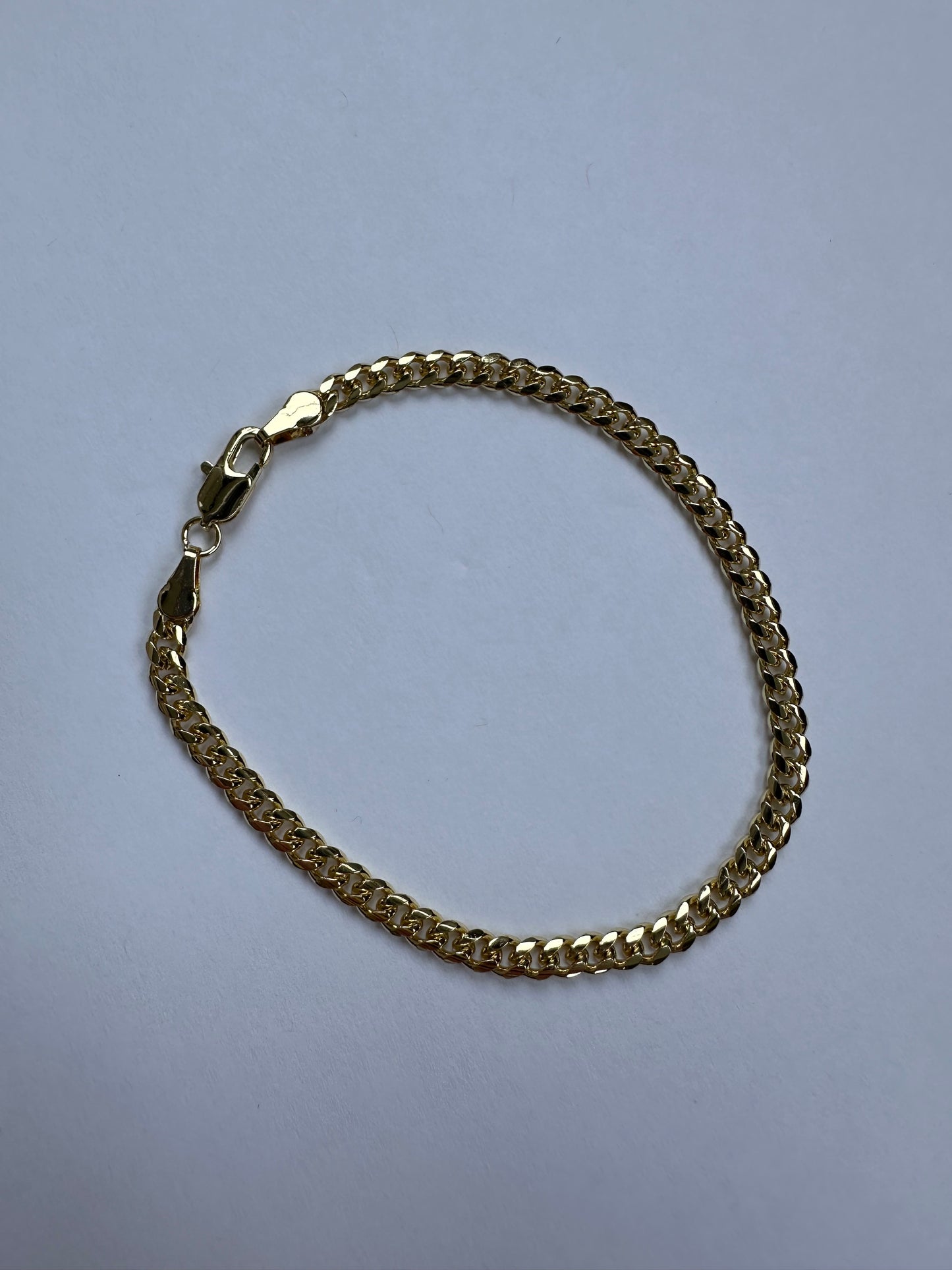 Gold Curb Chain Bracelet