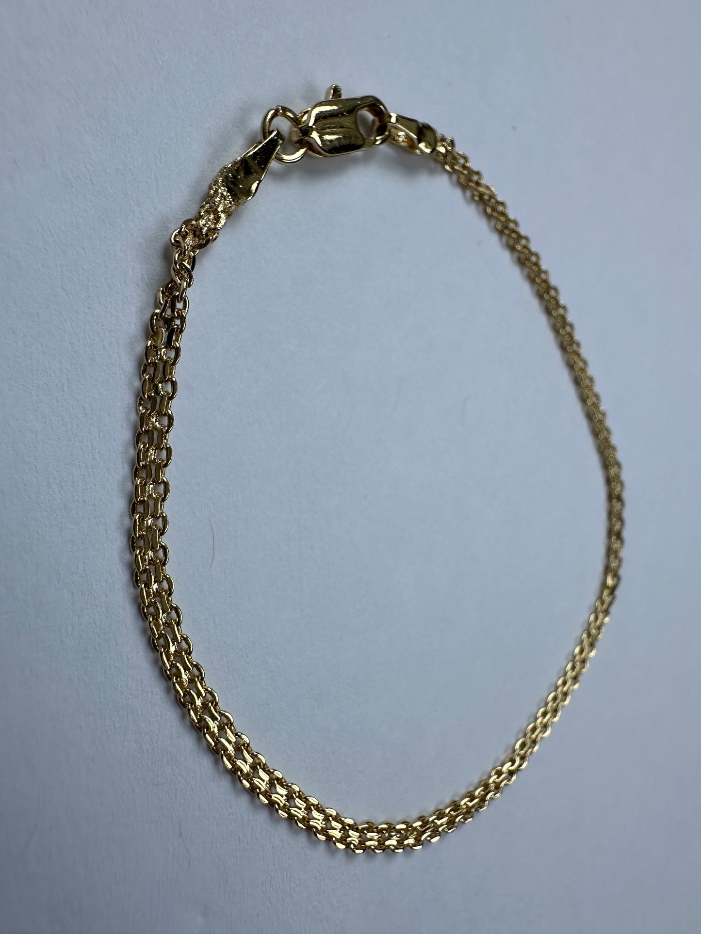 Double Cable Link Bracelet