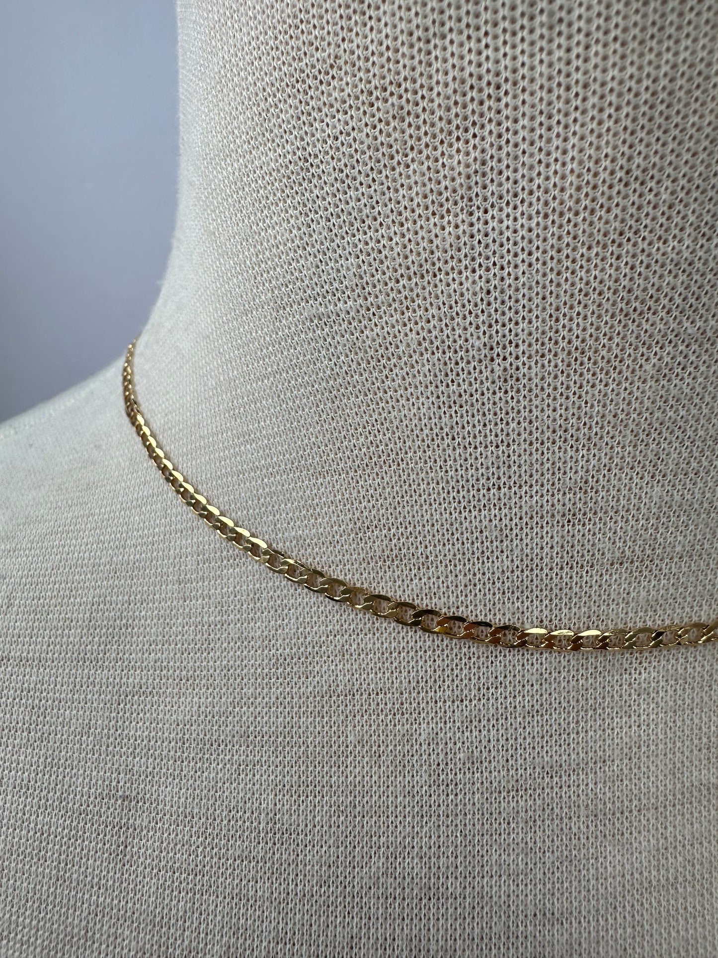Mini Curb Chain Necklace
